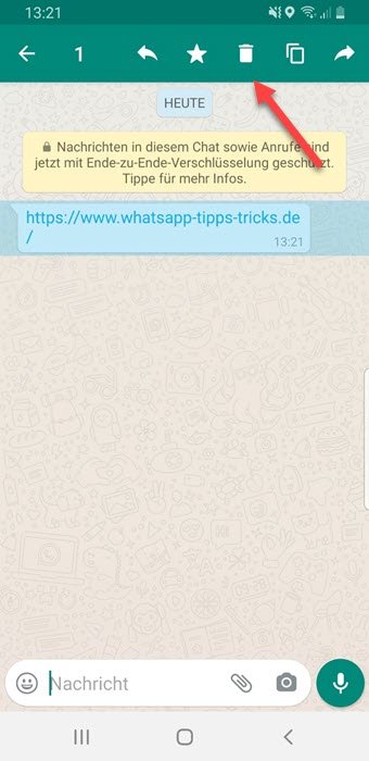 WhatsApp Nachrichten mit Stern markieren
